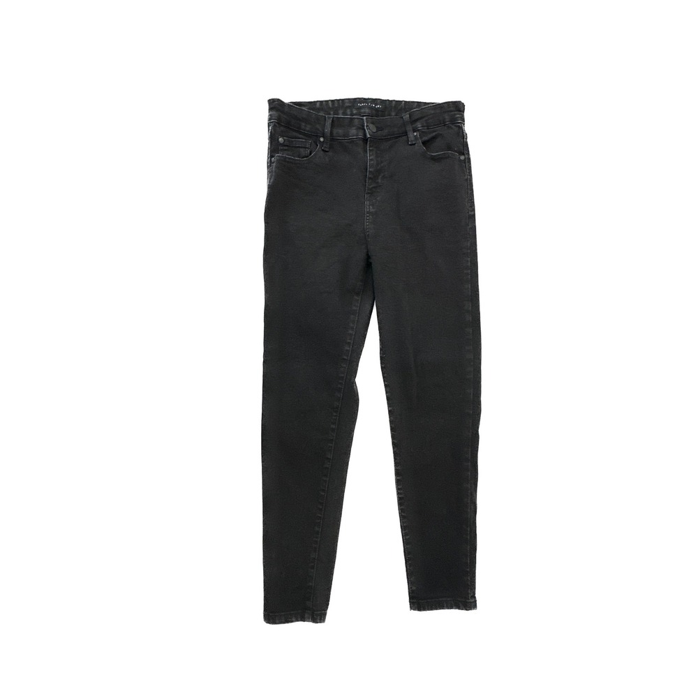 Truth + Theory‎ Womens Black Skinny Jeans High Rise Stretch Denim Size 10